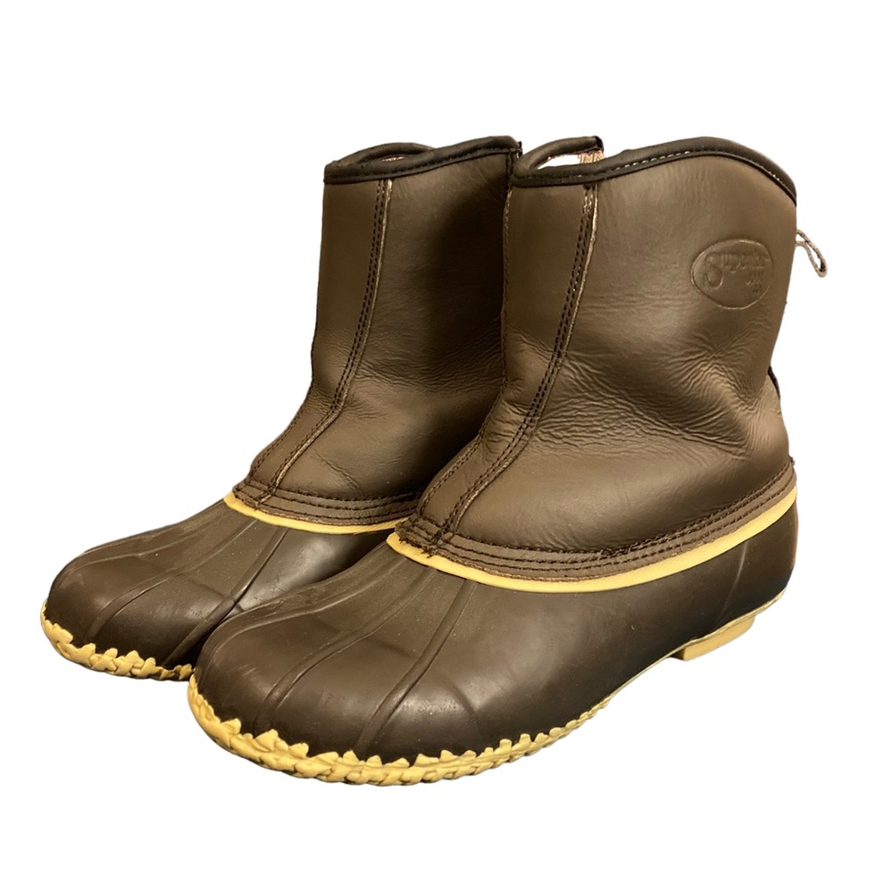Superior Boot Co size 7 Duck Boots lined with Thinsulate. Side Zippers.